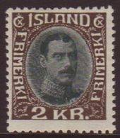 1931-37 2kr Brown And Green King Christian (re-drawn), Mi 166, Fine Mint. For More Images, Please Visit Http://www.sanda - Other & Unclassified