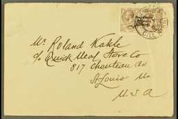 1927-28 2s.6d. Chocolate-brown Seahorse, SG 86, On A Scarce Cover Killarney To USA Tied By Cds, Corner Crease. For More  - Altri & Non Classificati