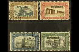 TRIPOLITANIA 1927 First National Defence Set (SG 42/45, Sass S10) Fine Used. (4 Stamps) For More Images, Please Visit Ht - Autres & Non Classés