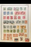 QV STAMPS ASSEMBLED FOR POSTMARKS Includes Pairs And Strips, Some On Piece. Note Squared Circles, Double Ring Cds's (inc - Giamaica (...-1961)