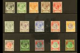 1936-37 KGV Complete Definitive Set, SG 260/74, Fine Mint (15 Stamps) For More Images, Please Visit Http://www.sandafayr - Straits Settlements