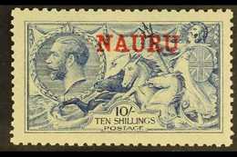 1916- 23 10s Pale Blue, DLR Seahorse, SG 23, Superb Mint. For More Images, Please Visit Http://www.sandafayre.com/itemde - Nauru