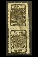 1900 ½a Black Pin-perf Vertical TETE-BECHE PAIR, H&V 24a, Very Fine Used. For More Images, Please Visit Http://www.sanda - Nepal