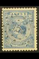 1891-94 5c Blue Queen (SG 148a, NVPH 35), Fine Used With Superb "159" (KAMP BIJ RIJEN) Numeral Cancel, Very Fresh, Very  - Autres & Non Classés