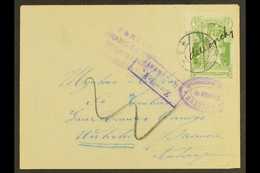 BELGIAN WAR INTERNEE CAMP STAMP ON COVER. 1916 (8 Feb) Cover Addressed To Belgium Bearing War Internee Camp 1916 (-) Gre - Other & Unclassified