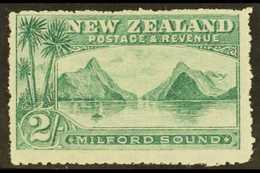 1902 2s Blue Green, Milford Sound, Perf 14, SG 328a, Very Fine Mint. For More Images, Please Visit Http://www.sandafayre - Autres & Non Classés
