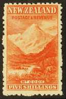 1902 5s Vermilion , Mt Cook, Perf 11, SG 317b, Very Fine And Fresh Mint. For More Images, Please Visit Http://www.sandaf - Autres & Non Classés