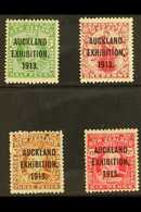 1913 Auckland Exhibition Set Complete, SG 412/5, Very Fine Mint. (4 Stamps) For More Images, Please Visit Http://www.san - Autres & Non Classés