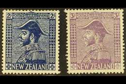 1923 2s Deep Blue And 3s Mauve, Geo V As Admiral, SG 466/7, Very Fine Mint. (2 Stamps) For More Images, Please Visit Htt - Other & Unclassified