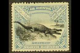 1897 12c Black And Dull Blue, Crocodile, Perf 14½ - 15, SG 106b, Very Fine And Fresh Mint. For More Images, Please Visit - Noord Borneo (...-1963)