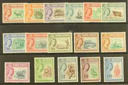 1961 Pictorial Definitive Set, SG 391/406, Fine Mint (16 Stamps) For More Images, Please Visit Http://www.sandafayre.com - Noord Borneo (...-1963)
