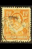 1941 1½d Yellow-brown, TICK BIRD Flaw, SG 30b, Fine Cds Used. For More Images, Please Visit Http://www.sandafayre.com/it - Rhodésie Du Nord (...-1963)