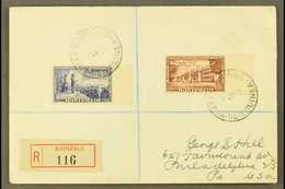 1952 (19th June) Neat Registered Cover To USA, Bearing Australia Foundation Of The Commonwealth 5½d And 1s6d Tied By Cri - Papoea-Nieuw-Guinea