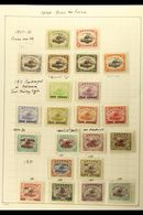 1907-1941 MINT COLLECTION In Hingeless Mounts On A Two-sided Page, ALL DIFFERENT, Inc 1907-10 Vals To 1s Wmk Upright Per - Papouasie-Nouvelle-Guinée