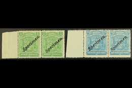 1898 Arms ½d And 2½d SG 75 & 80, Each In A Never Hinged Mint Horizontal Pair, Overprinted "Specimen". (4 Stamps) For Mor - Autres & Non Classés