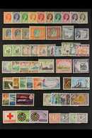 1954-63 FINE MINT / NHM COLLECTION Includes 1954-56 & 1959-62 Definitive Sets, The Latter With ½d & 1d Coil Stamps, Plus - Rhodesien & Nyasaland (1954-1963)
