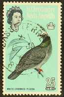 1963 25c Multicoloured, Pigeon, Variety "wmk Inverted", SG 139w, Very Fine Used. RPS Cert. For More Images, Please Visit - St.Kitts-et-Nevis ( 1983-...)