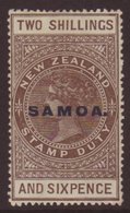 1914-24 2s6d Grey-brown "De La Rue" Paper, Perf 14½x14 Comb, SG 128, Very Fine Mint. Scarce! For More Images, Please Vis - Samoa (Staat)