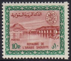 1964-72 10p Lake-brown And Blue Green Wadi Hanifa Dam Definitive, SG 566, Never Hinged Mint. For More Images, Please Vis - Saudi Arabia