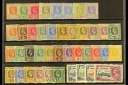 1912-36 ALL DIFFERENT MINT COLLECTION Presented On A Stock Card & Includes 1912-16 Range To 30c, 1917-22 MCA Wmk Range T - Seychelles (...-1976)