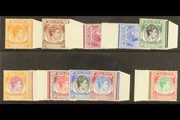 1949-52 Perf. 17½x18 Values To 40c, 50c, $1 And $2, Between SG 17/29, Never Hinged Mint. (10 Stamps) For More Images, Pl - Singapour (...-1959)