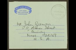 1966-1973 OFFICIAL AEROGRAMMES. Three Different Stampless Air Letter Forms From General Post Office Addressed To USA, Be - Isole Salomone (...-1978)