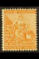 CAPE OF GOOD HOPE 1893-8 5s Brown-orange, Wmk Anchor, SG 68, Very Fine Mint. For More Images, Please Visit Http://www.sa - Non Classificati