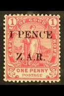 CAPE OF GOOD HOPE VRYBURG Boer Occupation 1899 1 PENCE Rose, SG 2, Mint Large Hinge Remain, Fresh & Attractive For More  - Ohne Zuordnung