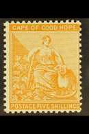 CAPE OF GOOD HOPE 1893-98 5s Brown-orange, Watermark "Cabled Anchor", SG 68, Fine Mint, Very Lightly Hinged. For More Im - Unclassified