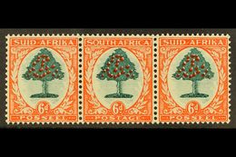 1933-48 6d Green & Vermilion, Die I, SG 61, Never Hinged Mint In A Strip Of 3 (seemed A Shame To Split A Stamp Off). For - Non Classificati