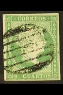 1856 2c Yellow Green (Diamond Wmk), SG 50, Mi 35, Very Fine Used With 4 Clear Margins For More Images, Please Visit Http - Autres & Non Classés