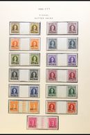 ALLIED MILITARY GOVERNMENT REVENUE STAMPS Fiscal "Marca Da Bollo" Set To 200L  In Never Hinged Mint GUTTER PAIRS. Scarce - Other & Unclassified