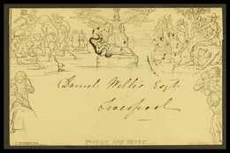 1840 MULREADY ENVELOPE (April 19th) 1d Envelope, (A172) Forme 4, Printed In Black With Black Maltese Cross Cancel To Fro - Other & Unclassified