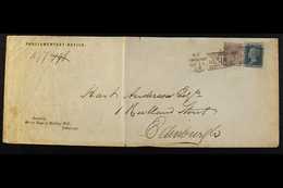 1865 (11 Dec) Printed 'PARLIAMENTARY NOTICE' Envelope Addressed Locally, Bearing 2d & 6d Stamps Tied By "Edinburgh" Dupl - Andere & Zonder Classificatie