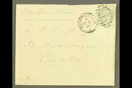 1886 (5 Feb) Env From Paddington To Calcutta, India Bearing The 1883-84 5d Dull Green (SG 193) On The Reverse Very Fine  - Other & Unclassified