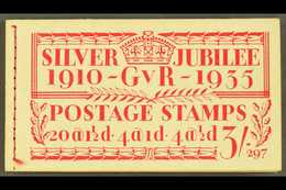 1935 3s Silver Jubilee Complete Booklet Number 297, SG BB28, Never Hinged Mint, ½d & All 1½d Panes With Watermark Invert - Non Classés