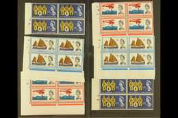 1963 International Lifeboat Conference Ordinary & Phosphor Sets (SG 639/41 & SG 639p/41p) In CYLINDER NUMBER BLOCKS OF F - Andere & Zonder Classificatie