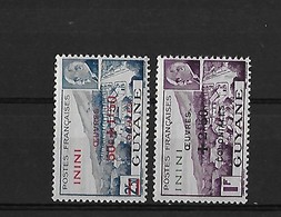 Inini Yv. 57 Et 58 - Unused Stamps