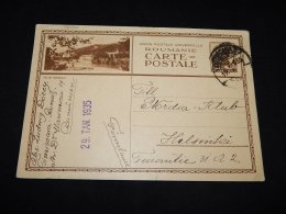 Romania 1935 Calimanesti Stationery Card To Finland__(L-14004) - Interi Postali