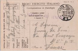 Cartolina PM 61 - > Firenze Illustratore Attilio 1918 - Military Mail (PM)