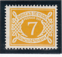 Ireland 1971 MNH Scott #J20 7p Numeral - Segnatasse