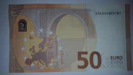 50 EURO S011D5 Serie SA Ch 22 Italy Perfect UNC - 50 Euro