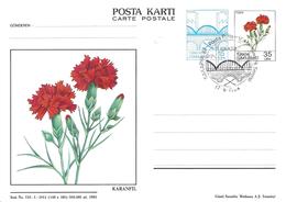 Turquie Tükiye Entier Postal, Ganzsachen, Postal Stationery Carte Postale Postkarte - Postwaardestukken
