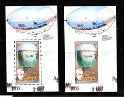 Guinea   -  1983. Balloon History. Mongolfiera  De Rozier ( 1784 ). Sheets Perf. And Imperf. MNH, Rare - Luchtballons