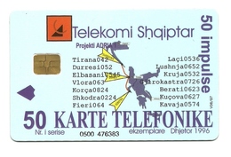 Albania - Tessera Telefonica Da 50 Units T494 - Telekomi Shqiptar - Albanie