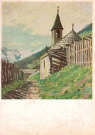 Künstlerkarte Des Mund Und Fussschaffenden - Bergkapelle E. Macho ( Carte 10 X 15 Cm) - Berg