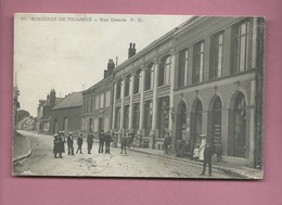 CPA - Rosières  De Picardie  -  Rue  Grande - Rosieres En Santerre