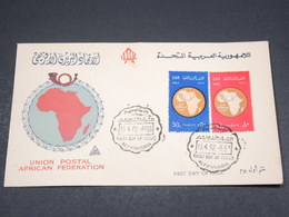 EGYPTE - Enveloppe FDC En 1962 , Union Postal Africaine - L 18211 - Brieven En Documenten
