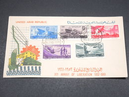 EGYPTE - Enveloppe FDC En 1961 , 9 Th Anniversaire De La Libération - L 18215 - Brieven En Documenten