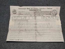 PORTUGAL CIRCULATED TELEGRAMME VENDAS NOVAS CANCEL 1981 - Cartas & Documentos